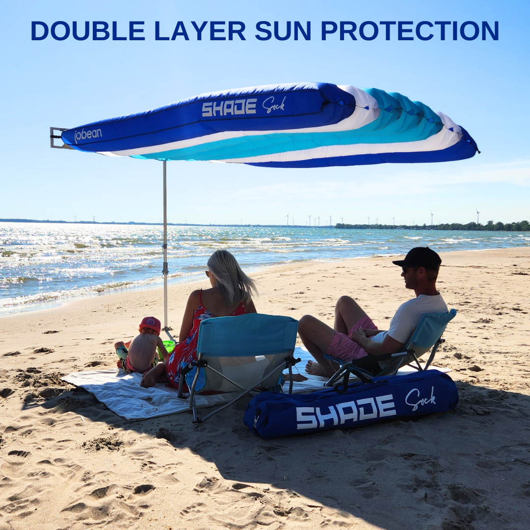 ShadeSock - Wind-Inflating, Silent Beach Shade