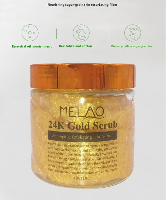24K Gold Face Facial Scrub Exfoliating Repair Smooth Skin - AR Perk Inc