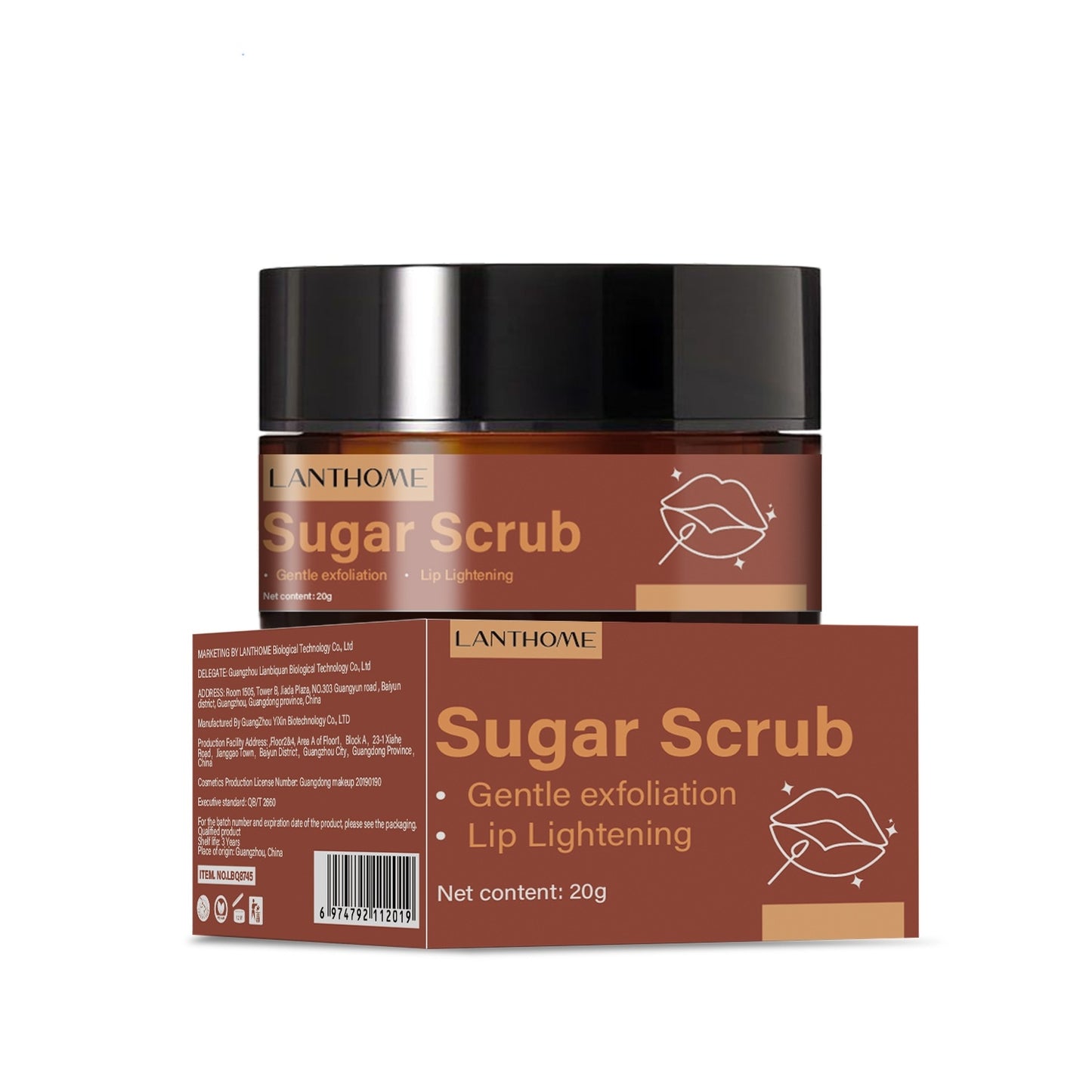 Brown Sugar Lip Scrub Cream