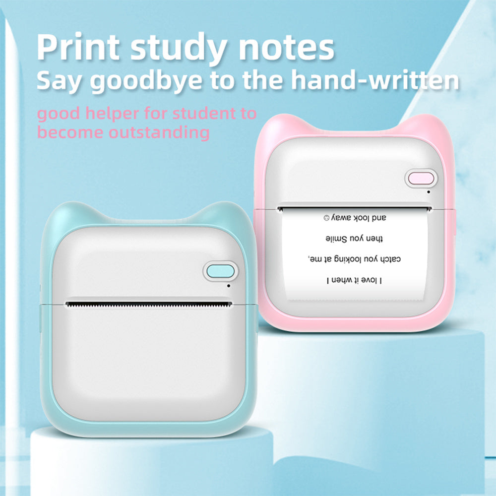 Mini Pocket Printer for Students: Portable Bluetooth Thermal Printer