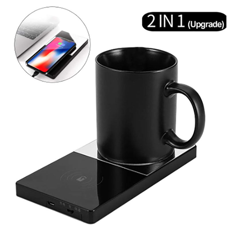 2-in-1 Wireless Heating Mug & Charger