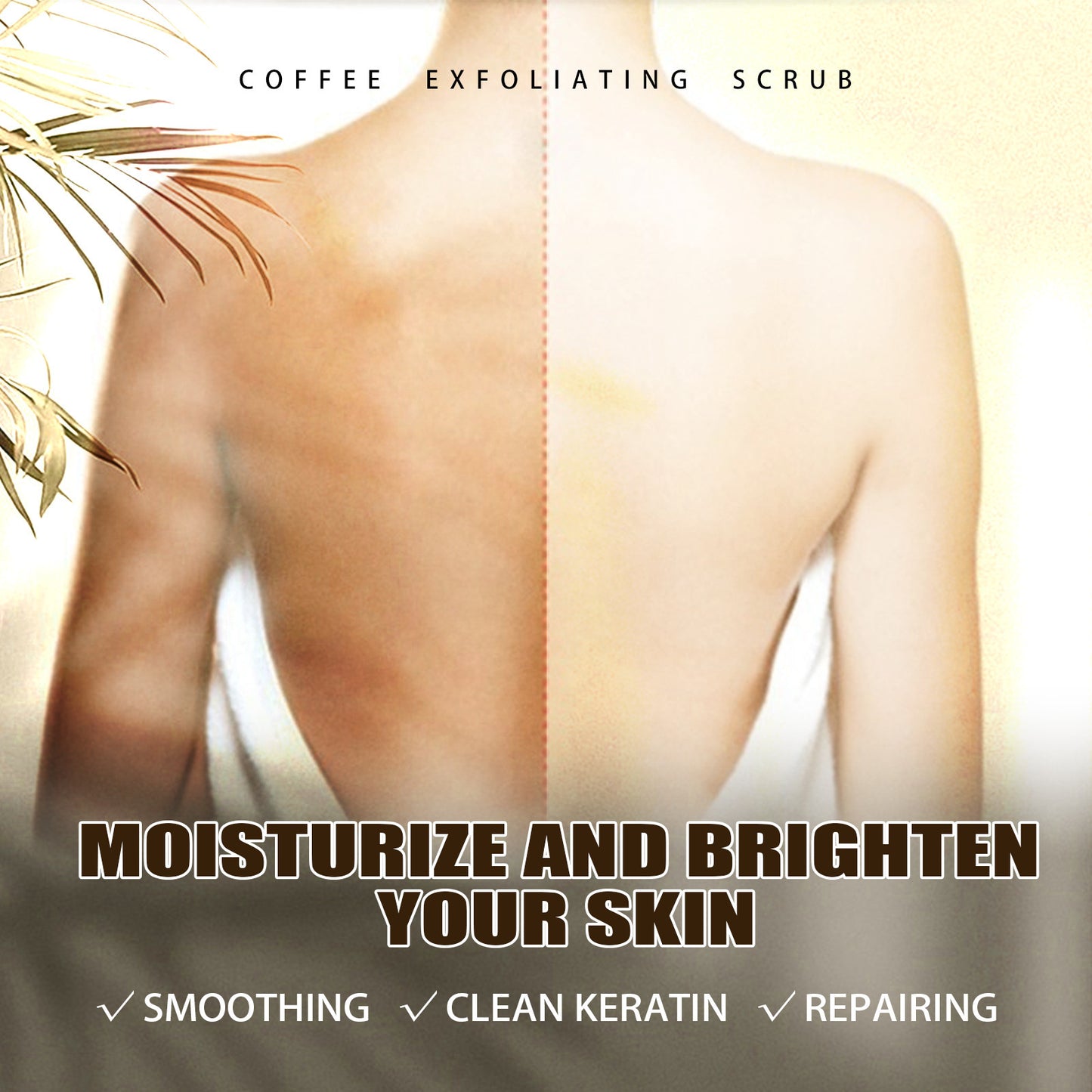 Melanin Brightening And Whitening Body Skin Coffee Scrub