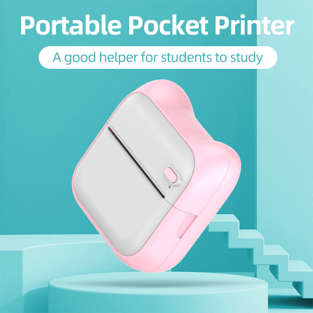 Mini Pocket Printer for Students: Portable Bluetooth Thermal Printer