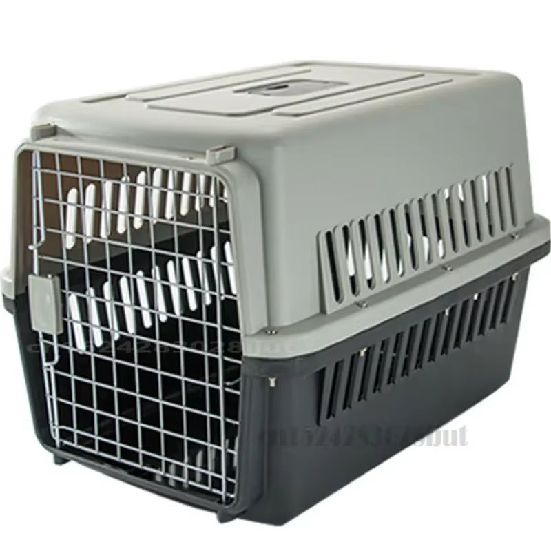 Large Space Pet Box, Portable Universal Cat Dog Cage, Air Travel Car Carrier with Removable Travel-Ready Design