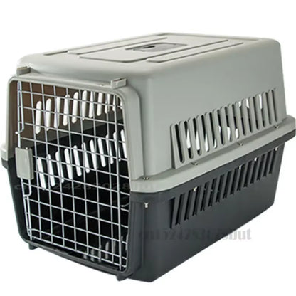 Large Space Pet Box, Portable Universal Cat Dog Cage, Air Travel Car Carrier with Removable Travel-Ready Design