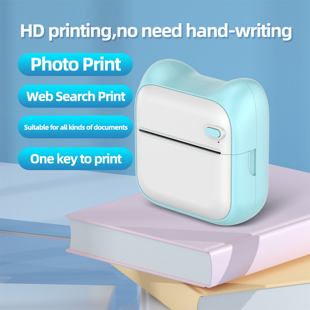 Mini Pocket Printer for Students: Portable Bluetooth Thermal Printer