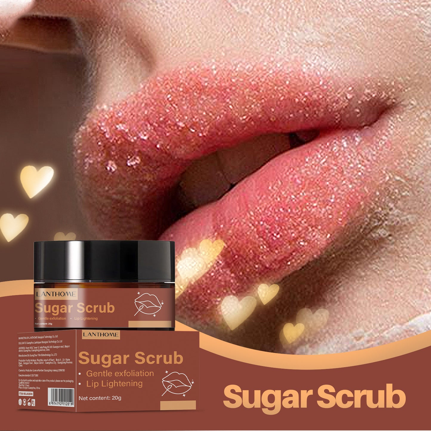 Brown Sugar Lip Scrub Cream