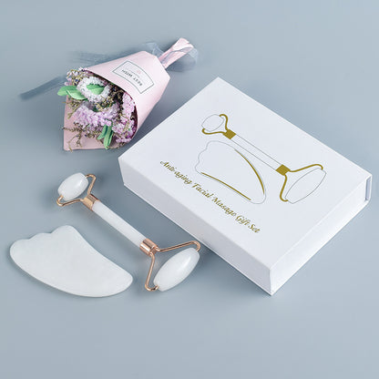 Natural jade roller set - AR Perk Inc