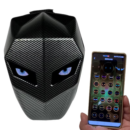 LED Display Screen Motorcycle Backpack with LED EYE DIY Riding Bag APP Control Kid Backpack Hard Shell 14 Inch Notebook Makeup