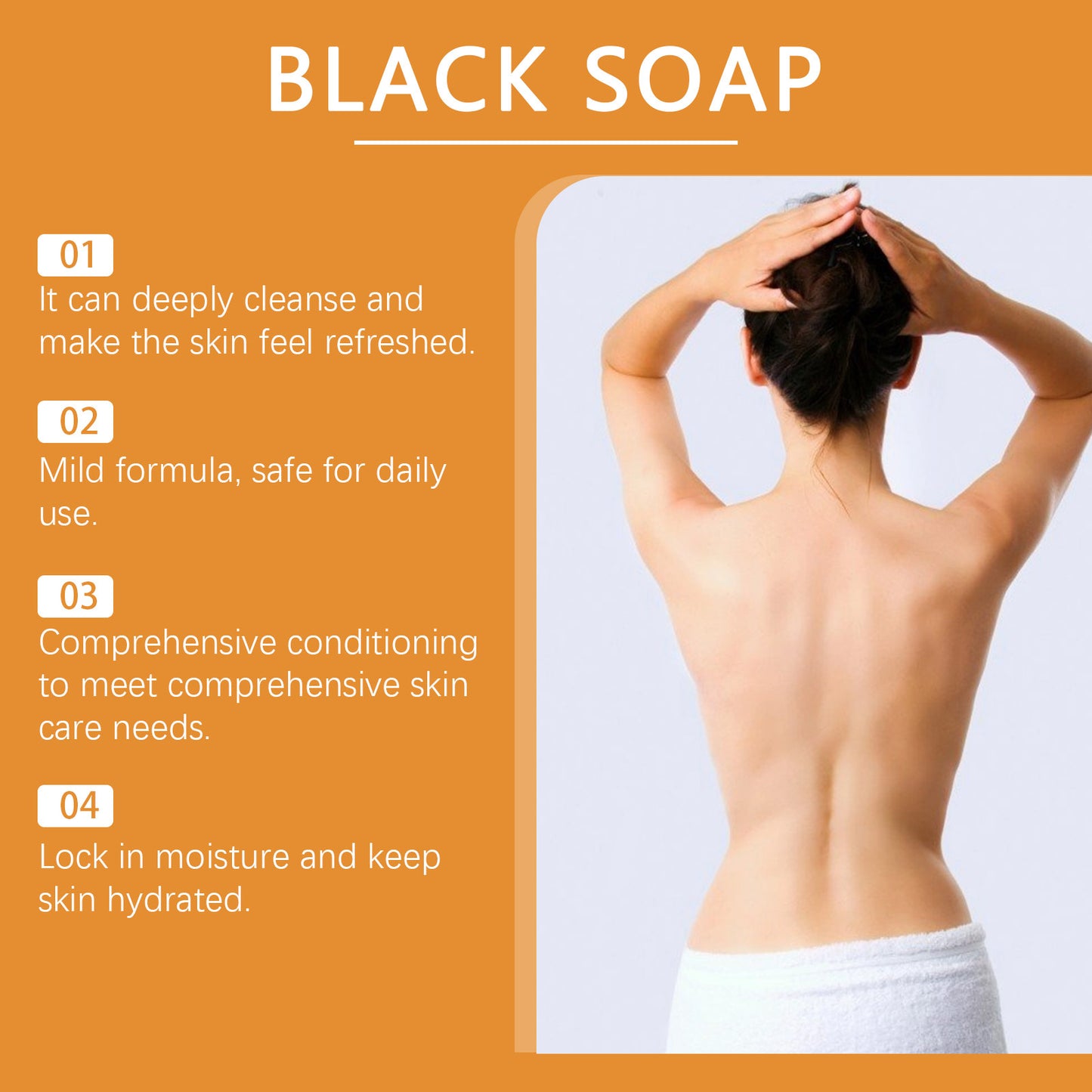 Oceaura Body Cleansing Bath Soap Moisturizes And Moisturizes Body Cleansing Skin Exfoliating Dark Bath Body Soap