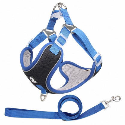 Breathable Adjustable Pet Harness with Leash - AR Perk Inc
