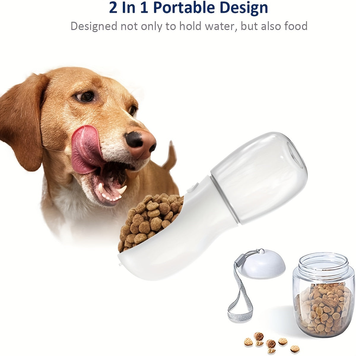 2-in-1 Leak-Proof Portable Dog Water Bottle