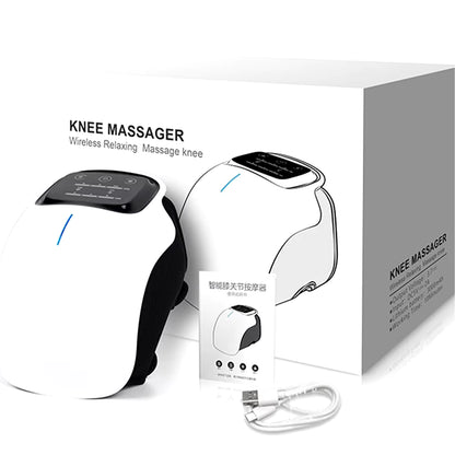 Knee Massager Infrared Heat and Vibration Knee Pain Relief for Swelling Stiff Joints Stretched Ligament and Muscles Injuries