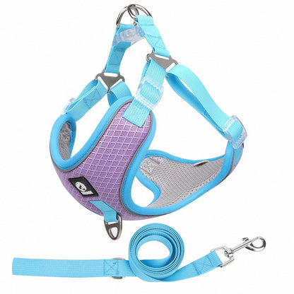 Breathable Adjustable Pet Harness with Leash - AR Perk Inc
