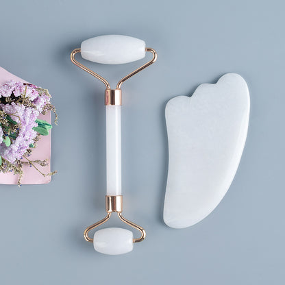 Natural jade roller set - AR Perk Inc