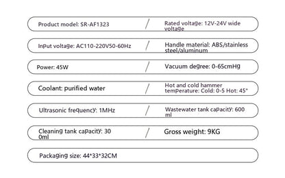 Six In One Hydrogen Oxygen Small Bubble Ultrasonic Induction Beauty Device