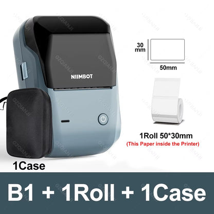 B1 Mini Label Thermal Printer Portable Self-Adhesive Bluetooth Maker Machine for round UV Tag Stickers Labels Rolls