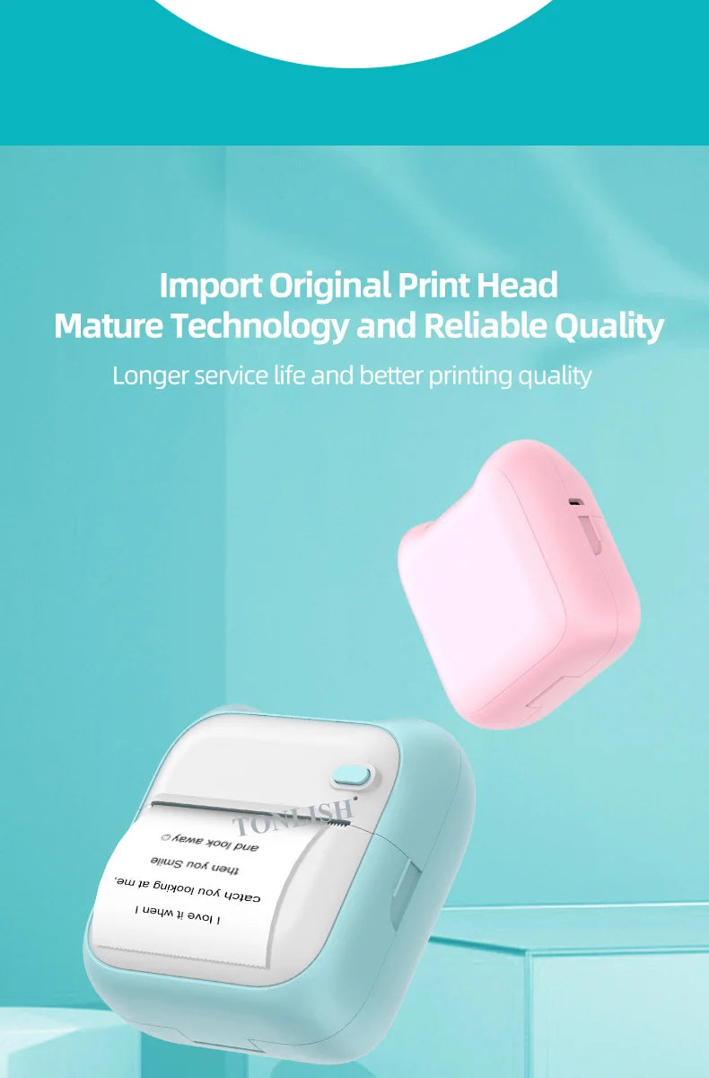 A31 Mini Printer Label Portable Thermal Printers Inkless Bluetooth impressora portatil Sticker Paper 57mm For Android for IOS