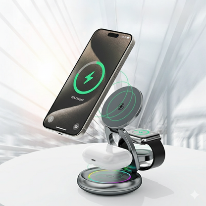 3-in-1 Foldable Wireless Charger - AR Perk Inc