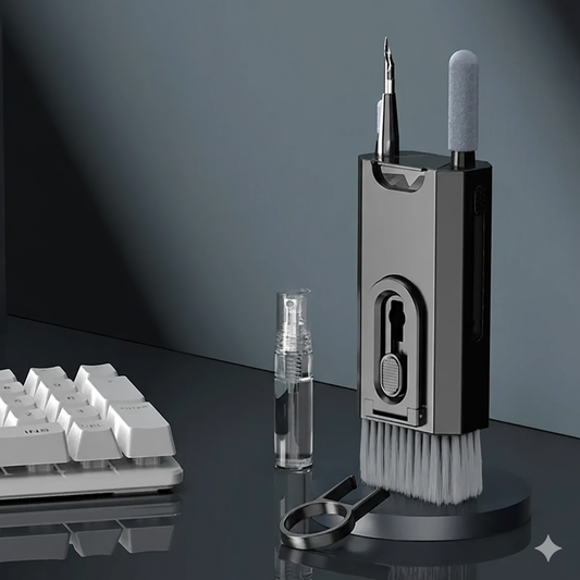 8 In1 Electronic Cleaner Kit Screen Cleaner Multifunctional Cleaning Brush for Earphone Keyboard Laptop Phone PC Monitor Camera - AR Perk Inc