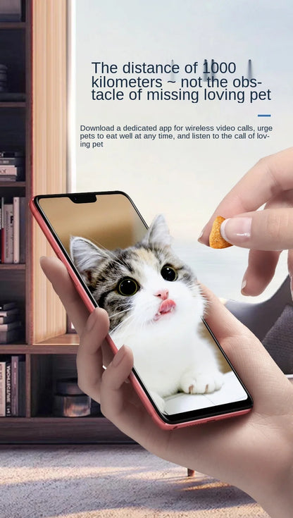 Pet Smart Automatic Pet Feeder Cat and Dog Automatic Feeding Machine Timing Quantitative - AR Perk Inc