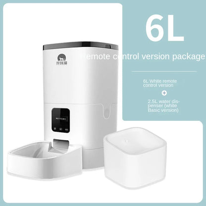 Pet Smart Automatic Pet Feeder Cat and Dog Automatic Feeding Machine Timing Quantitative - AR Perk Inc