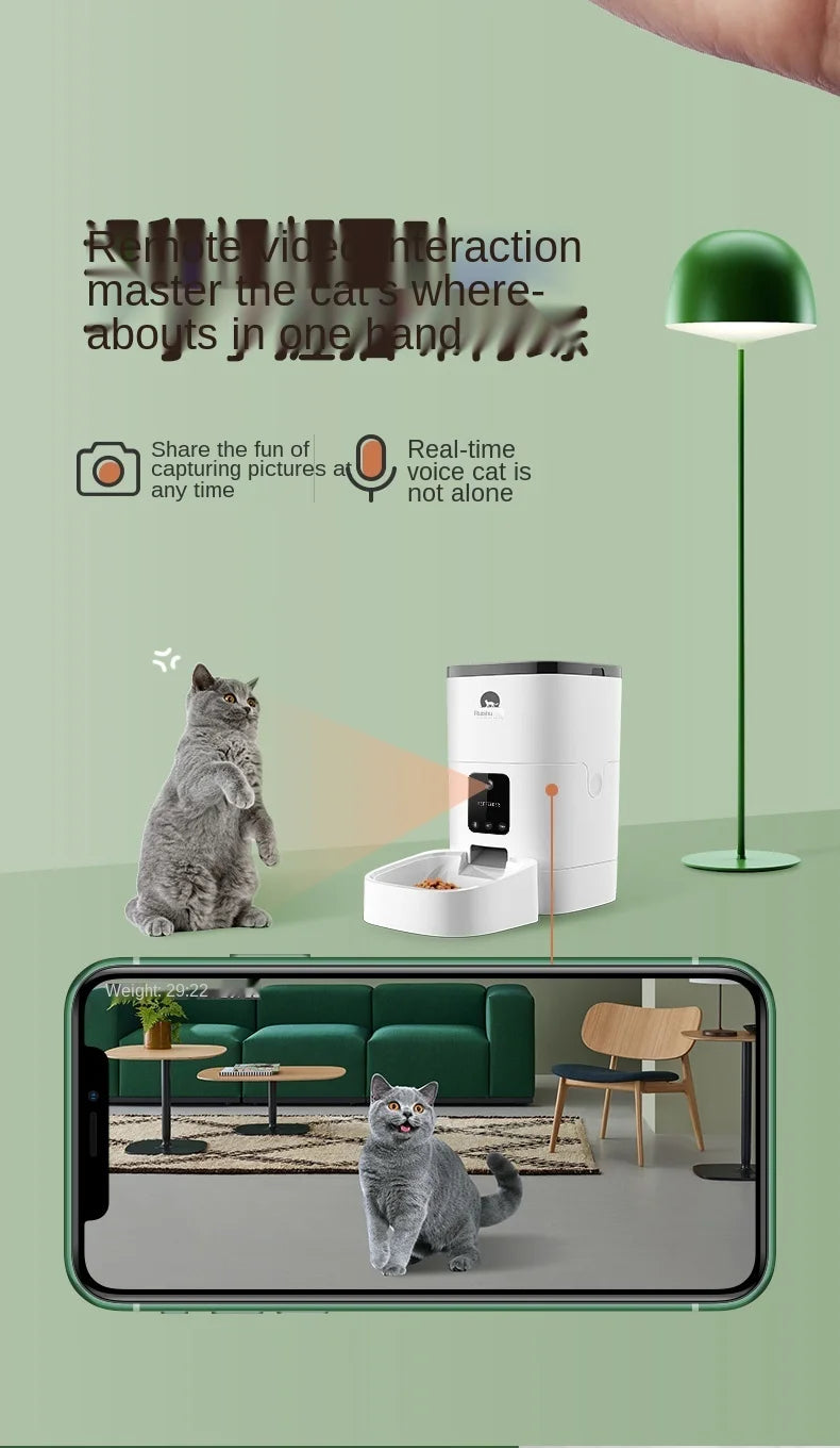 Pet Smart Automatic Pet Feeder Cat and Dog Automatic Feeding Machine Timing Quantitative