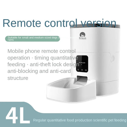 Pet Smart Automatic Pet Feeder Cat and Dog Automatic Feeding Machine Timing Quantitative - AR Perk Inc