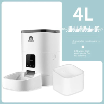 Pet Smart Automatic Pet Feeder Cat and Dog Automatic Feeding Machine Timing Quantitative - AR Perk Inc