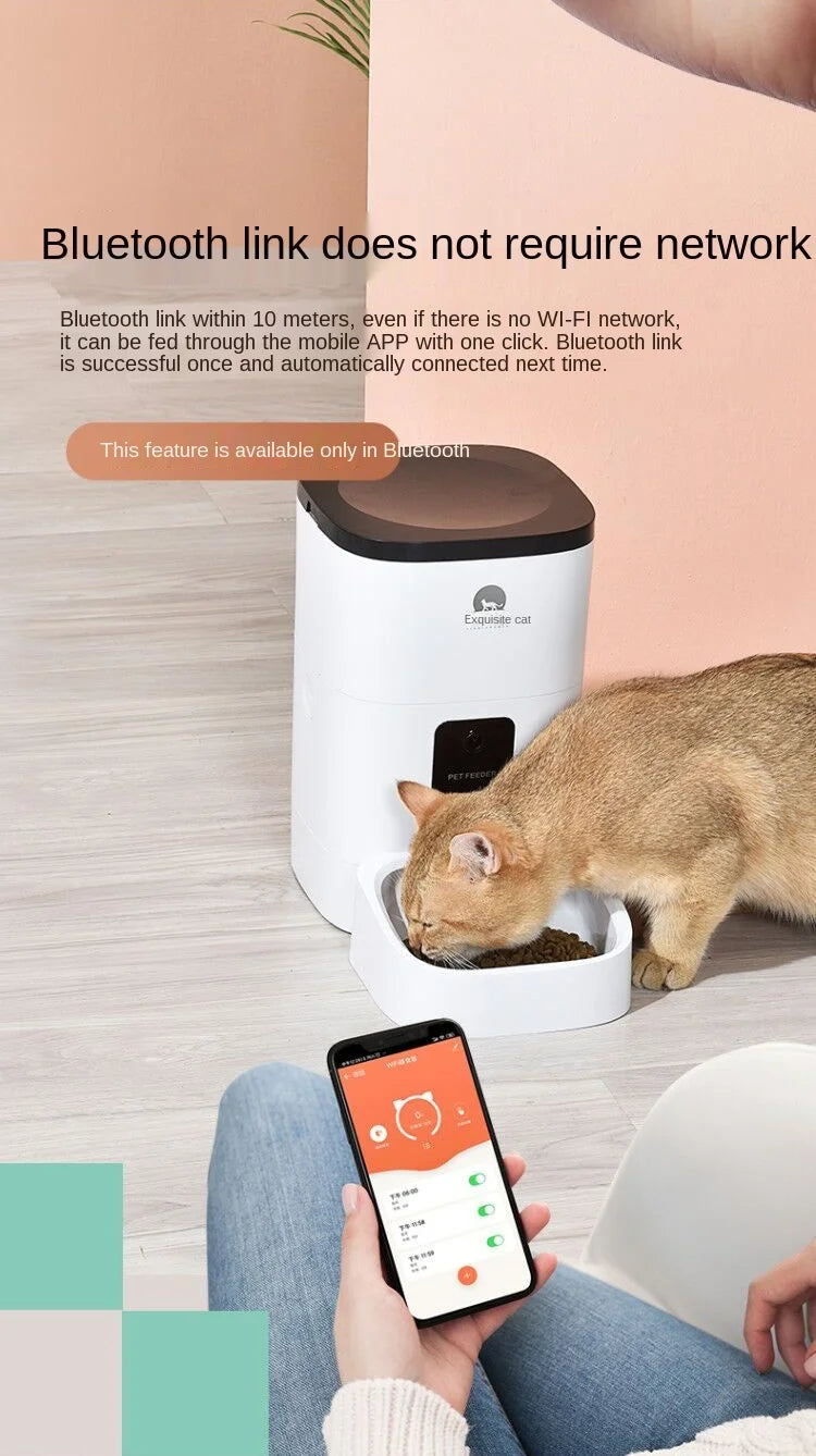 Pet Smart Automatic Pet Feeder Cat and Dog Automatic Feeding Machine Timing Quantitative