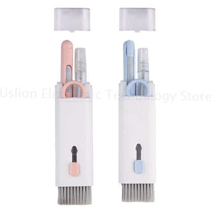 7-in-1 Computer Keyboard Cleaner Brush Kit Earphone Cleaning  Headset iPad Phone Cleaning Tools Cleaner Keycap Puller Kit - AR Perk Inc