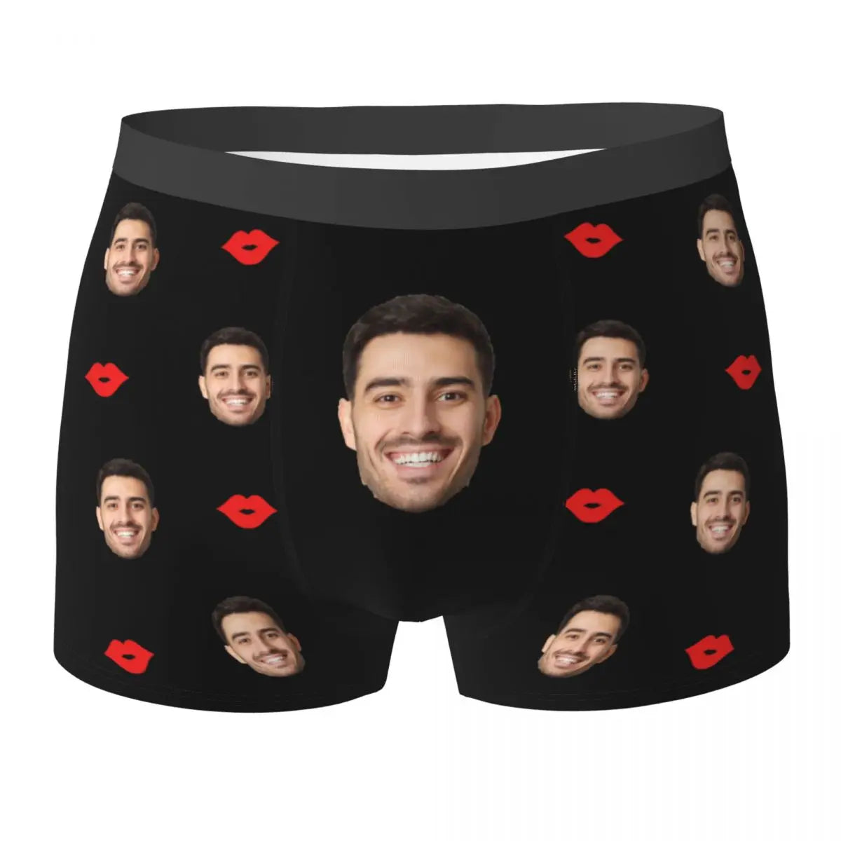 Men Gift Custom Face Boxers Valentine's Day Gift Personalized Photo Underwear Design Birthday Boxer Briefs for Boyfriend Husband