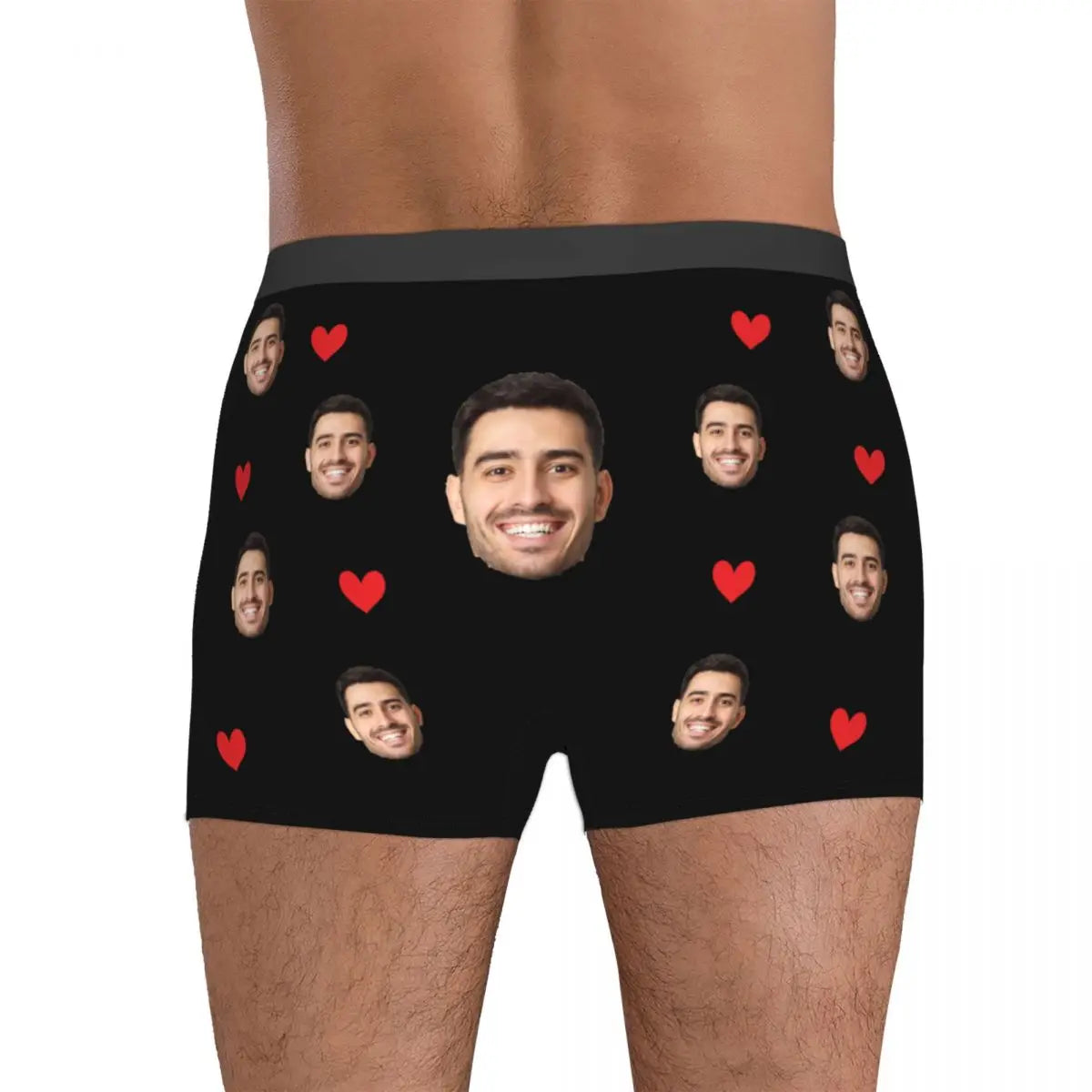 Men Gift Custom Face Boxers Valentine's Day Gift Personalized Photo Underwear Design Birthday Boxer Briefs for Boyfriend Husband