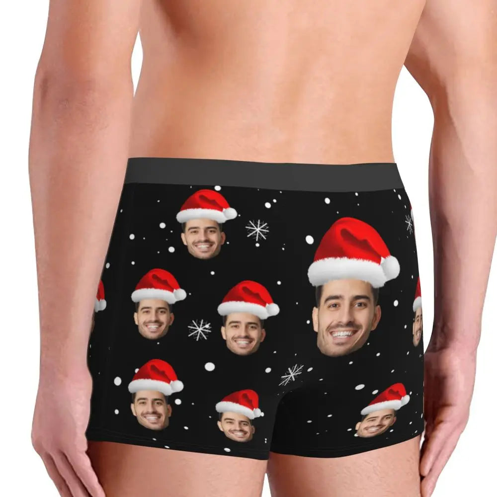 Men Gift Custom Face Boxers Valentine's Day Gift Personalized Photo Underwear Design Birthday Boxer Briefs for Boyfriend Husband