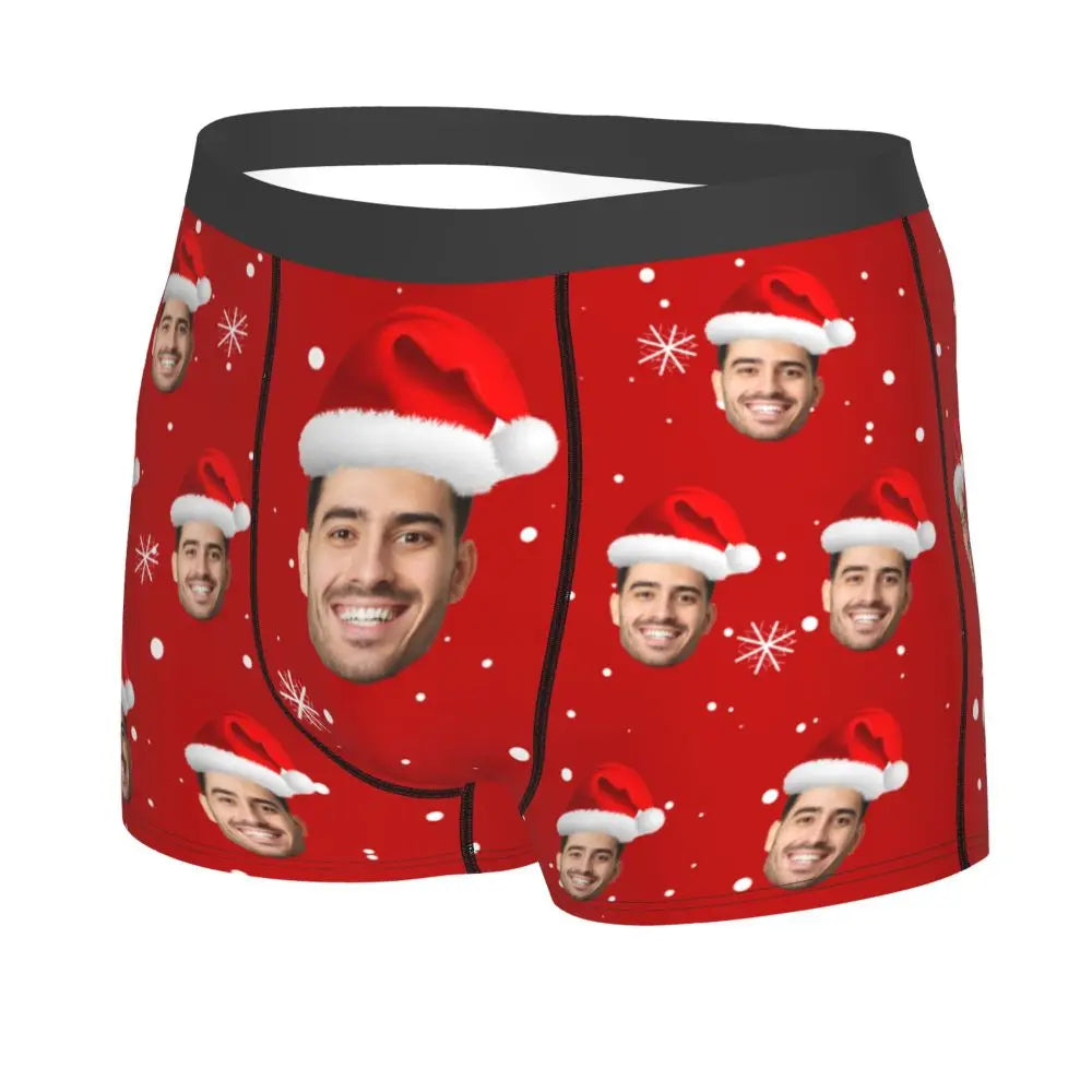 Men Gift Custom Face Boxers Valentine's Day Gift Personalized Photo Underwear Design Birthday Boxer Briefs for Boyfriend Husband