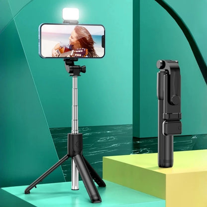 FGCLSY Monopod Remote Shutter Fill Light for iPhone Samsung Xiaomi Phone Holder Mini Tripod Wireless Bluetooth Selfie Stick - AR Perk Inc