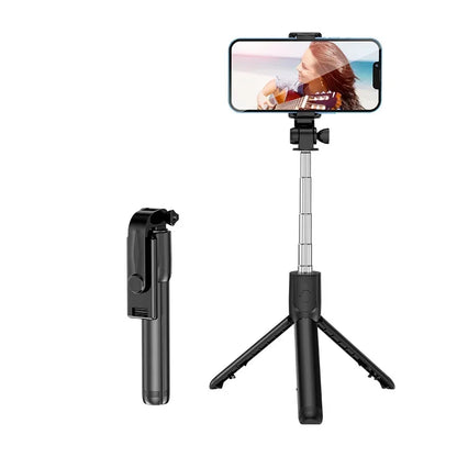 Bluetooth Remote Extendable Phone Tripod Wireless Selfie Stick Tripod Stand for iPhone 15 Samsuing  Phone Tiktok Live Streaming - AR Perk Inc