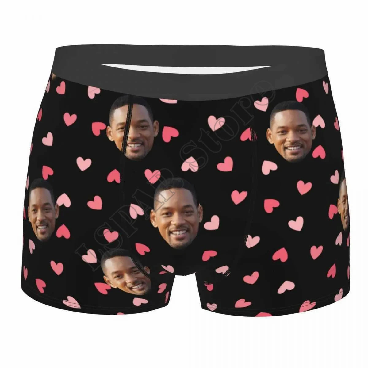 Personalized Face Photo Underwear Custom Heart Boxer Briefs Men Briefs  Gift For Husband Anniversary Gift for Dad