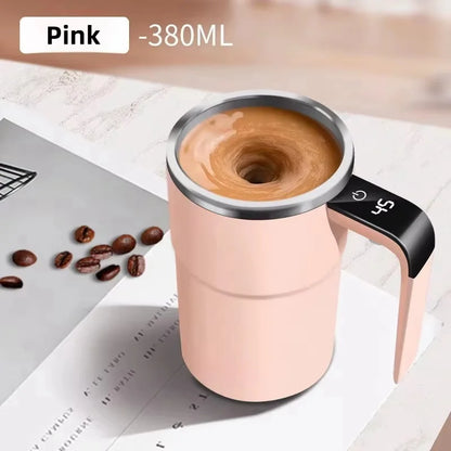 380ML Mini Electric Coffee Self Mixing Mug IP67 Waterproof Food Safe Coffee Mug USB Rechargeable Automatic Magnetic Cup For Tea - AR Perk Inc