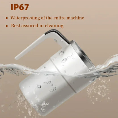 380ML Mini Electric Coffee Self Mixing Mug IP67 Waterproof Food Safe Coffee Mug USB Rechargeable Automatic Magnetic Cup For Tea - AR Perk Inc