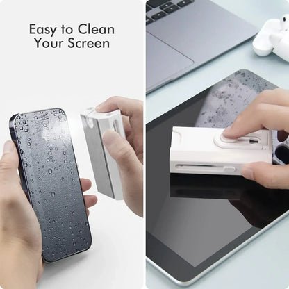 8 In1 Electronic Cleaner Kit Screen Cleaner Multifunctional Cleaning Brush for Earphone Keyboard Laptop Phone PC Monitor Camera - AR Perk Inc