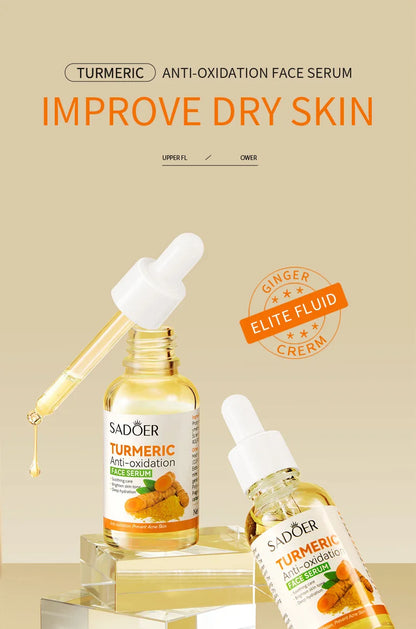 Natural Handmade Turmeric Soap Face Cream Serum Skin Care Set Clean Cutin Oil Control Removal Acne Whitening Remove Dark Spots - AR Perk Inc