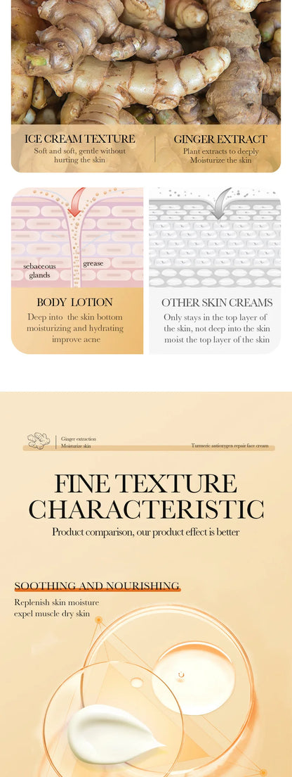 Natural Handmade Turmeric Soap Face Cream Serum Skin Care Set Clean Cutin Oil Control Removal Acne Whitening Remove Dark Spots - AR Perk Inc