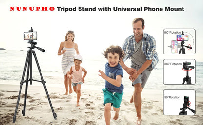 Tripod For Phone Camera Tripod Stand with Bluetooth Remote Phone Holder Lightweight Universal Photography For Xiaomi Huawei DSLR - AR Perk Inc