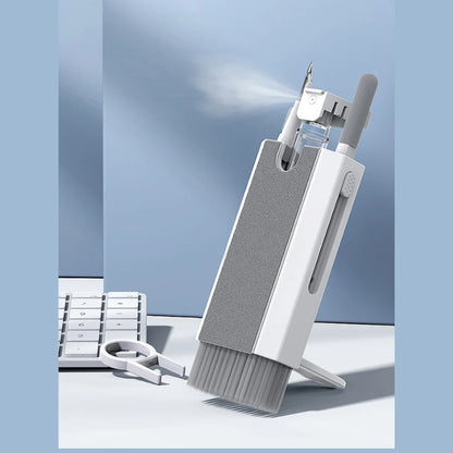 8 in 1 Cleaning Kit Computer Keyboard Cleaner Brush Earphones Cleaning Pen For Headset iPad Phones Cleaning Tools Keycap Puller - AR Perk Inc