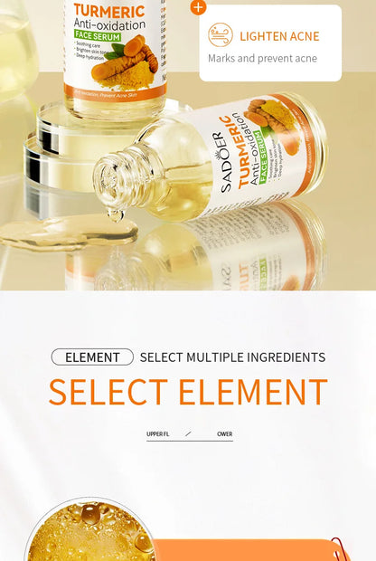 Natural Handmade Turmeric Soap Face Cream Serum Skin Care Set Clean Cutin Oil Control Removal Acne Whitening Remove Dark Spots - AR Perk Inc