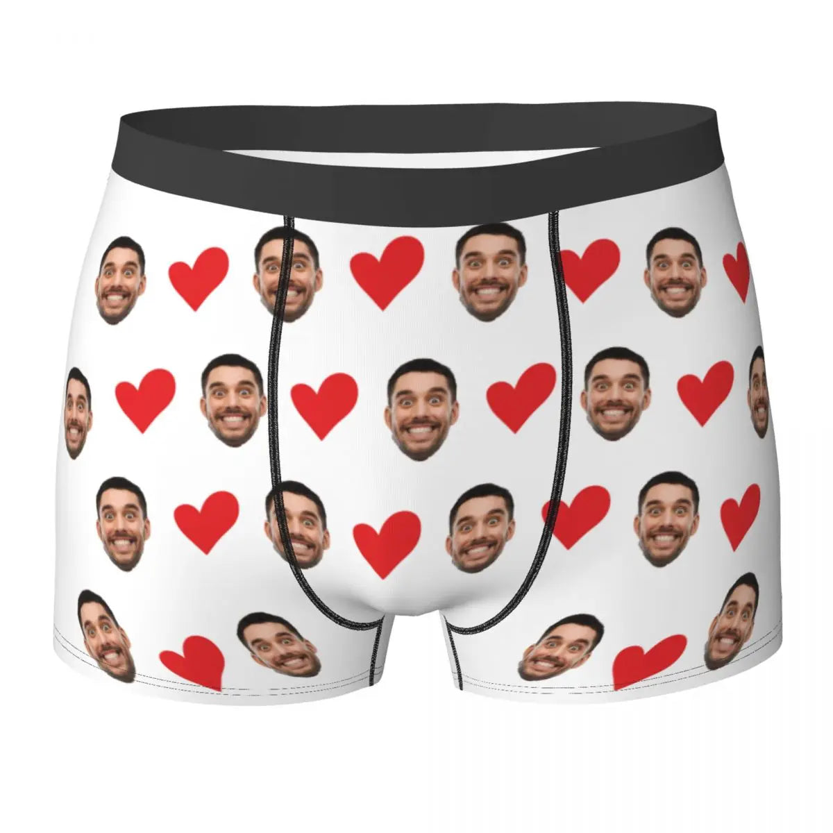 Men Gift Custom Face Boxers Valentine's Day Gift Personalized Photo Underwear Design Birthday Boxer Briefs for Boyfriend Husband