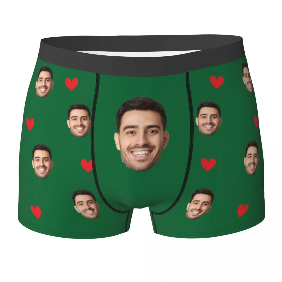 Men Gift Custom Face Boxers Valentine's Day Gift Personalized Photo Underwear Design Birthday Boxer Briefs for Boyfriend Husband