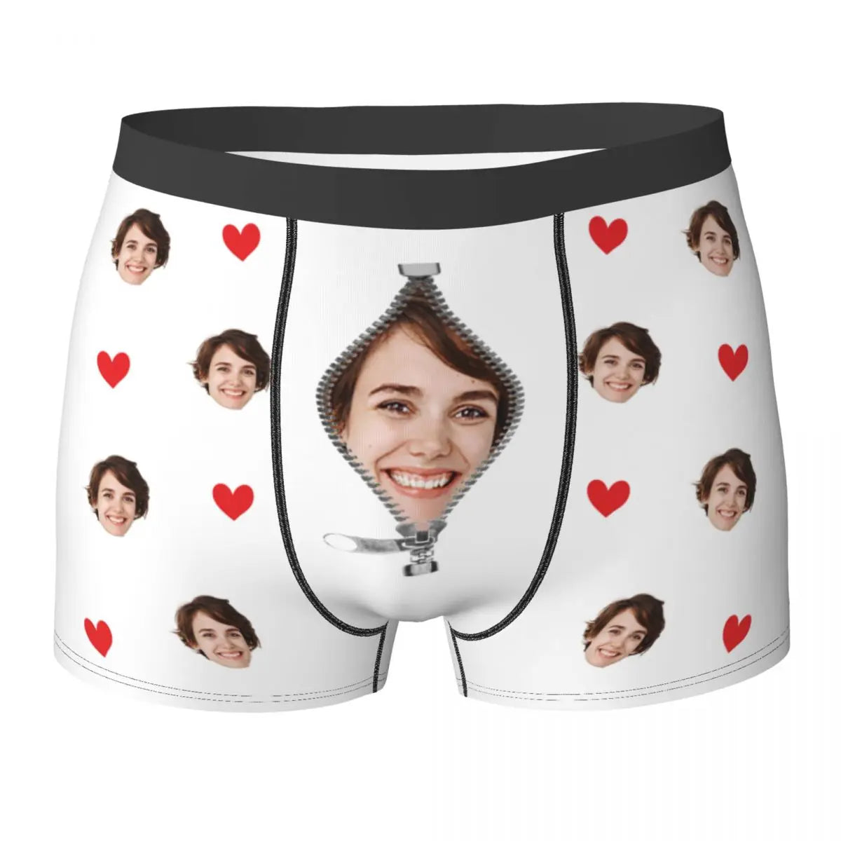 Men Gift Custom Face Boxers Valentine's Day Gift Personalized Photo Underwear Design Birthday Boxer Briefs for Boyfriend Husband