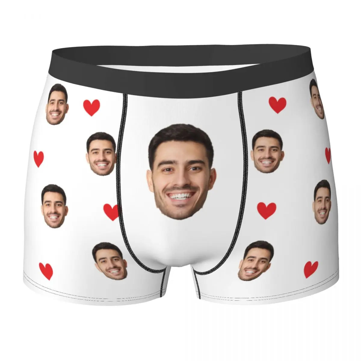 Men Gift Custom Face Boxers Valentine's Day Gift Personalized Photo Underwear Design Birthday Boxer Briefs for Boyfriend Husband